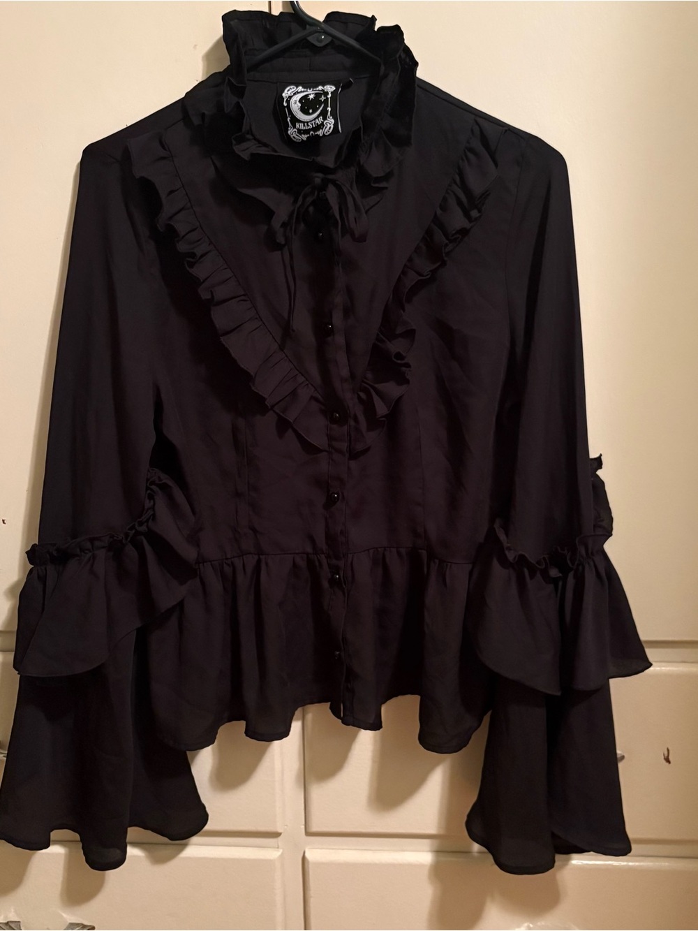 Killstar Gothic Goth Victorian Blouse Shirt Blouse - Maiden Of The Night